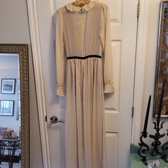 ✨NWT✨ For Love and Lemons Polka Dot Maxi Dress - Picture 3 of 11